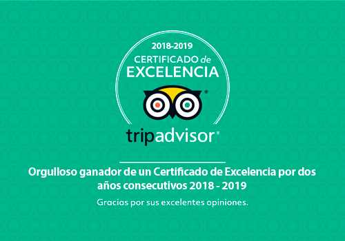 Certificado de excelencia TripAdvisor - Inca World