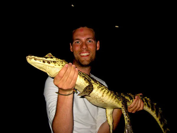 Alligator in Rurrenbaque, Bolivia