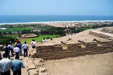 Cover. Pachacamac Archeological Site near Lima, Peru.