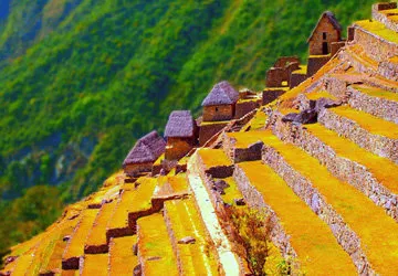 The terraces of Machu Picchu