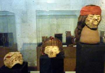 Ancient Incan remains at the Andean Sanctuaries Museum