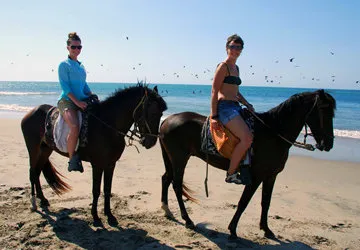 Mancora beach town on the northern coast of Peru