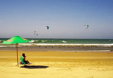 Mancora beach town on the northern coast of Peru