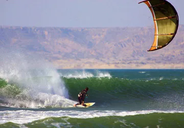 Mancora beach town on the northern coast of Peru