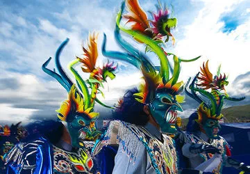 The Diablada dance hails from Lake Titicaca's surroundings