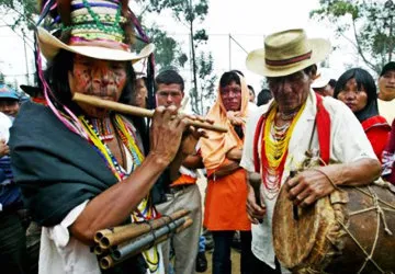 Musicians during the Amazon Carnaval in Iquitos, Peru