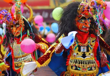 The Famous Carnaval of Oruro, near La Paz in Bolivia