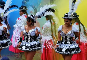 The Famous Carnaval of Oruro, near La Paz in Bolivia