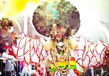 The Famous Carnaval of Oruro, near La Paz in Bolivia