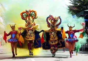 The Famous Carnaval of Oruro, near La Paz in Bolivia