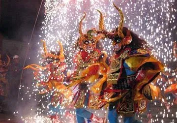 The Famous Carnaval of Oruro, near La Paz in Bolivia
