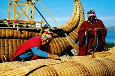 Cover Photo. Shipbuilders of Suriqui Island in Lake Titicaca