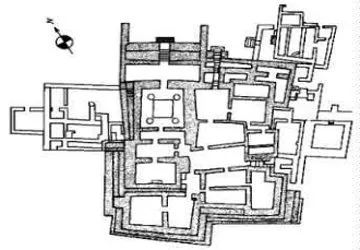 Blueprint of the ancient pyramid at El Paraiso.