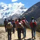 Mini Cover. Hikers on Salkantay Trail to Machu Picchu