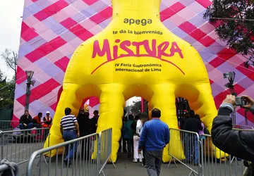 Entrance to the Mistura Food Festival in Lima, Peru