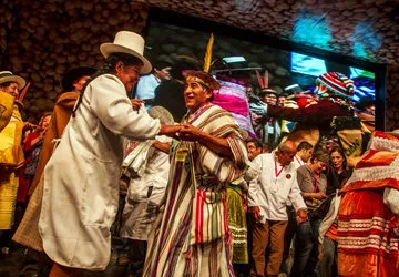 Dancing in traditional dress at Mistura Food Festival