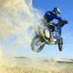 Mini Cover. Motorcycle rider in Dakar 2004