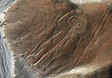 The so-called astronaut figure of the Nazca Lines
