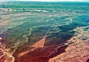 Flying over the Nazca Valley in Southern Peru
