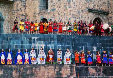 The Inti Raymi Sun Festival in Cusco, Peru. 