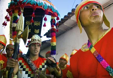 The Inti Raymi Sun Festival in Cusco, Peru. 