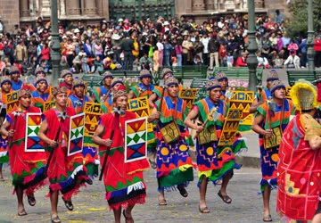 The Inti Raymi Sun Festival in Cusco, Peru. 