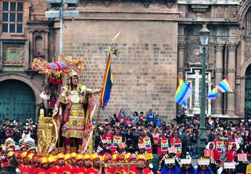 The Inti Raymi Sun Festival in Cusco, Peru. 