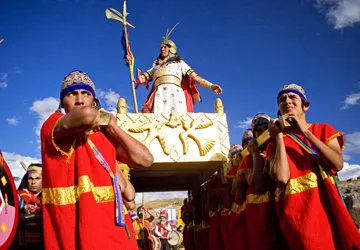 The Inti Raymi Sun Festival in Cusco, Peru. 