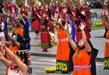 The Inti Raymi Sun Festival in Cusco, Peru. 