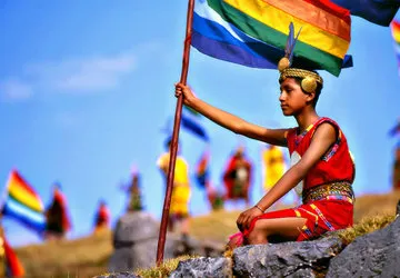 The Inti Raymi Sun Festival in Cusco, Peru. 