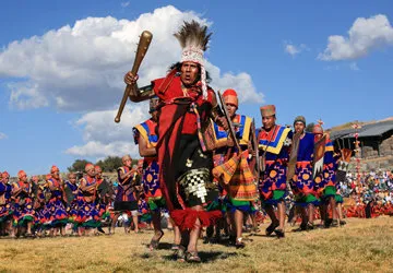 The Inti Raymi Sun Festival in Cusco, Peru. 