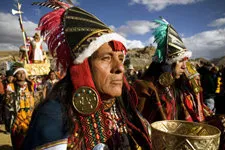 Cover. The Inti Raymi Sun Festival in Cusco, Peru. 