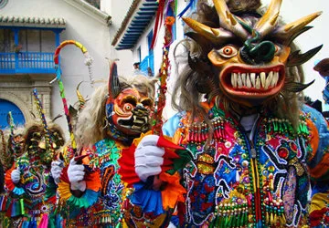 The Virgin of Paucartambo Festival in Peru.
