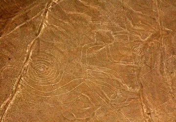 Spider figure of the Nazca Lines in Peru