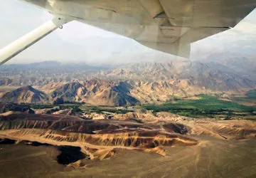 Flying over the Nazca Lines in Peru