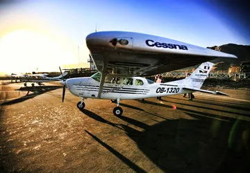 Flying over the Nazca Lines in Peru