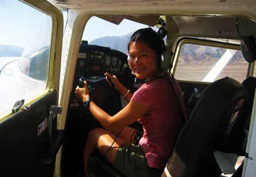Flying over the Nazca Lines in Peru