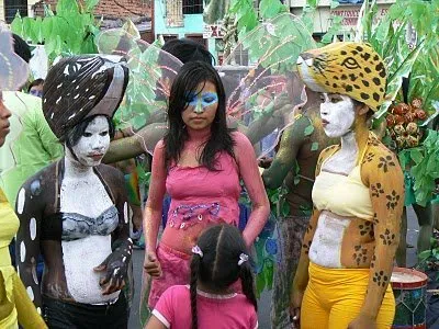 Parade in Iquitos in the Amazon of Peru