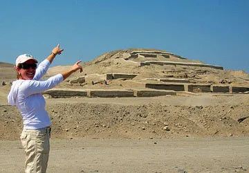 Adobe pyramid of Cahuachi Archeological Complex