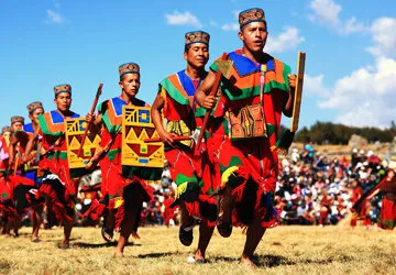 Actores de Inti Raymi en la Fortaleza de Sacsayhuaman