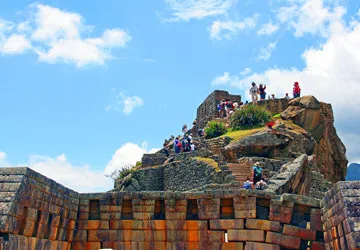 Exploring Machu Picchu archeological site