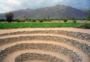 Cantayoc Aqueducts located in Nazca, Peru