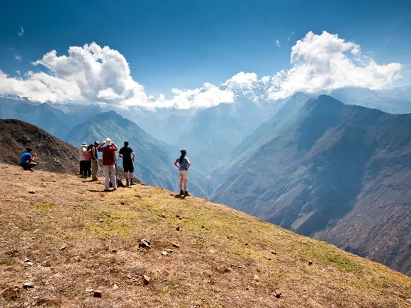 The Inca ruins of Choquequirao near Cusco, Peru.