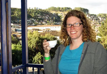 Sampling cacao tea
