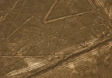 The massive spider figure of the world-famous Nazca Lines.