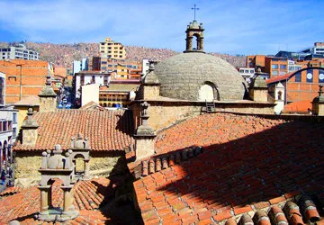 View from San Francisco Chuch in La Paz, Bolivia