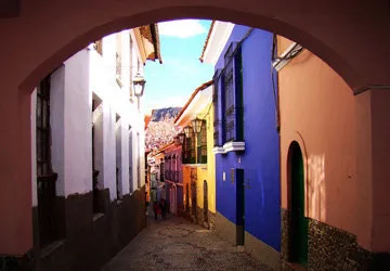 Calle Jaen in La Paz, Bolivia