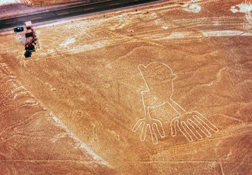Flying over the Nazca Lines in Peru