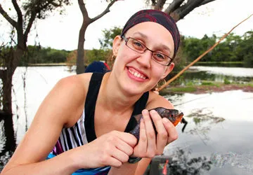 Piranha fishing on the Amazon River