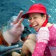 Mini. Pink Grey dolphins in Amazon River